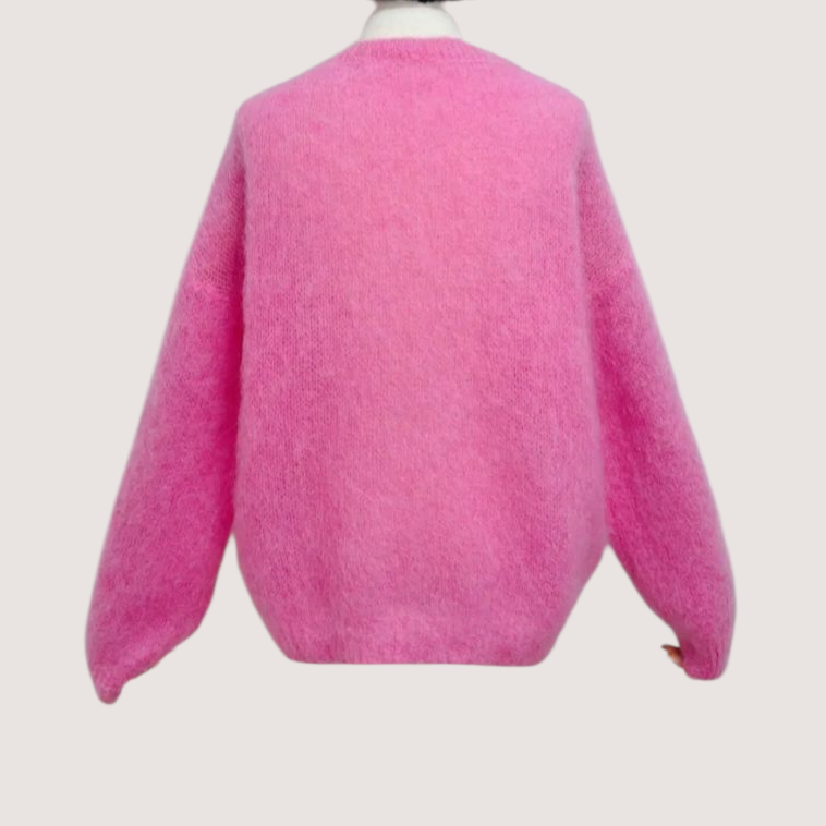 Kid Mohair neuletakki, fuksia