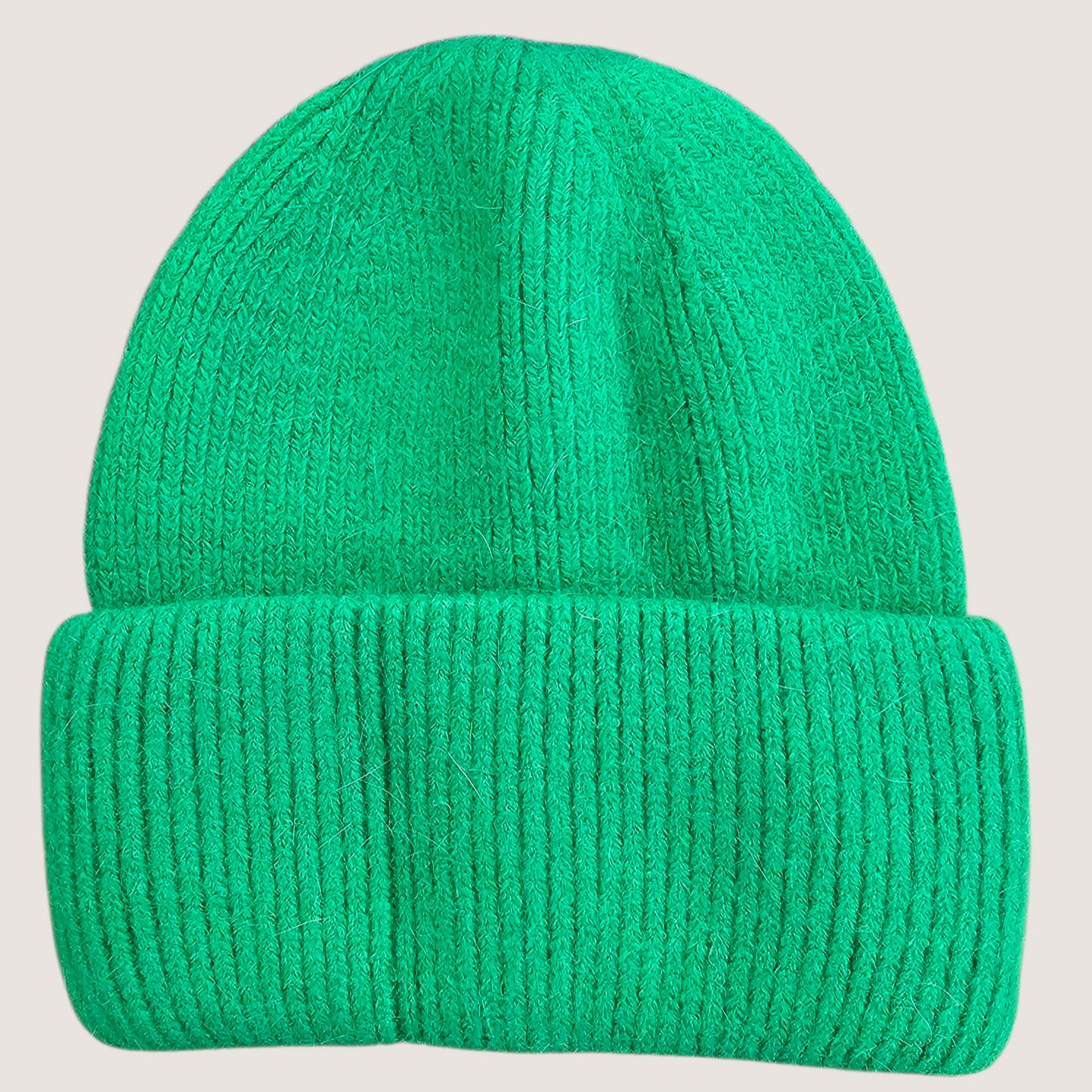 Angoravillainen pipo, vihreä