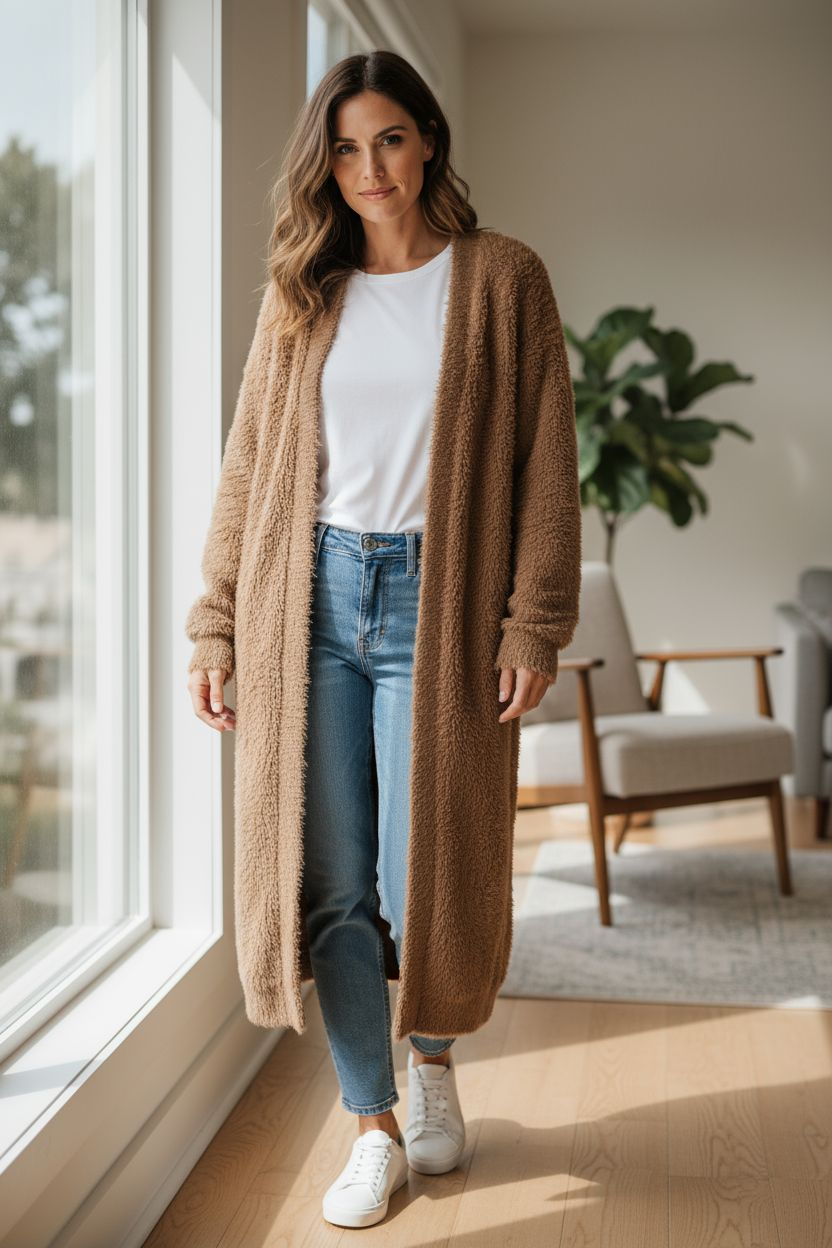 Naisten neuletakki, chocolate