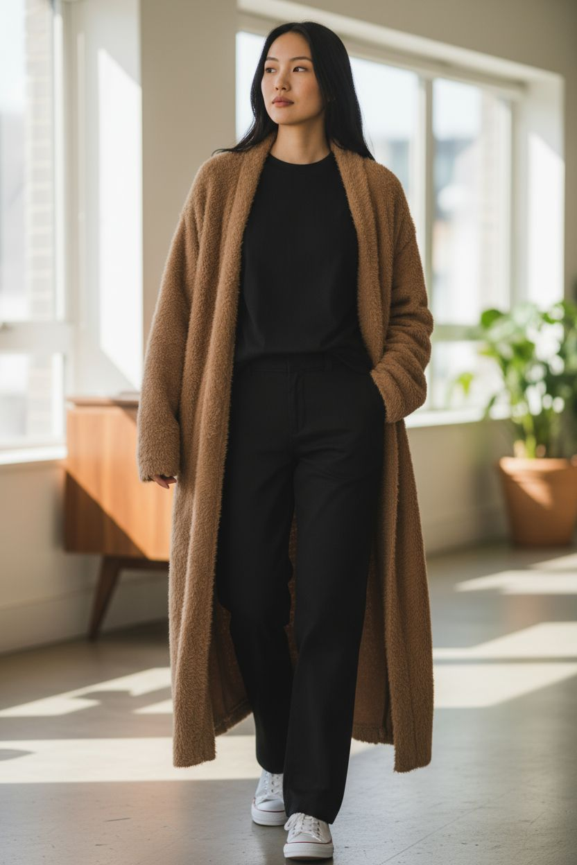 Naisten neuletakki, chocolate