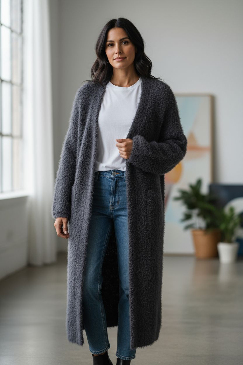 Naisten neuletakki, Blue Stone