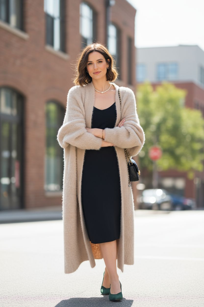 Naisten neuletakki, Sand