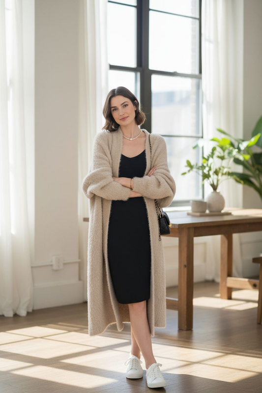 Naisten neuletakki, Sand