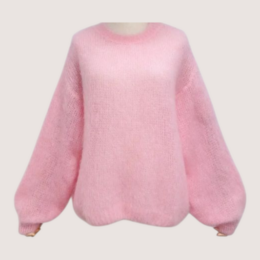 Kid Mohair neule, baby pink