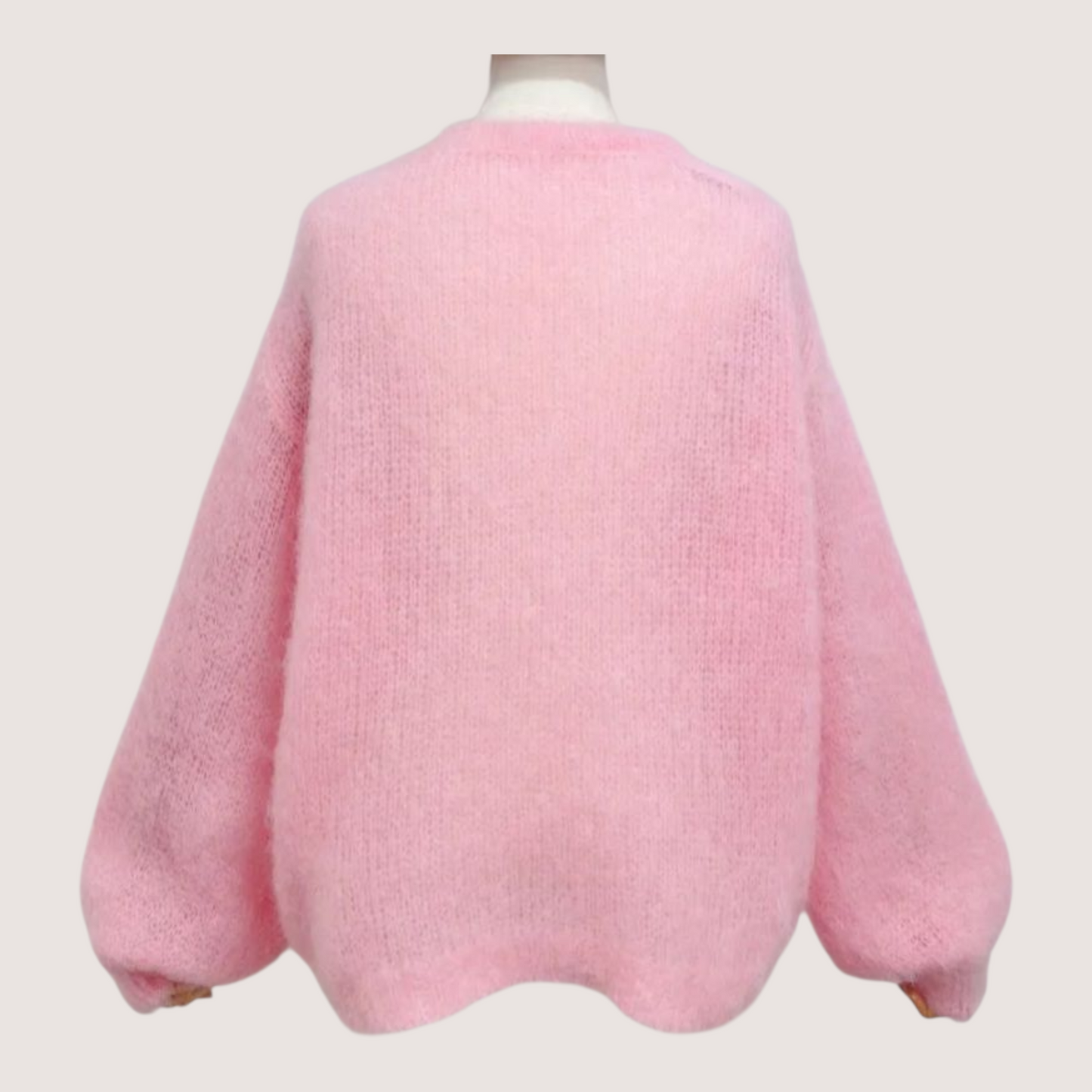 Kid Mohair neule, baby pink