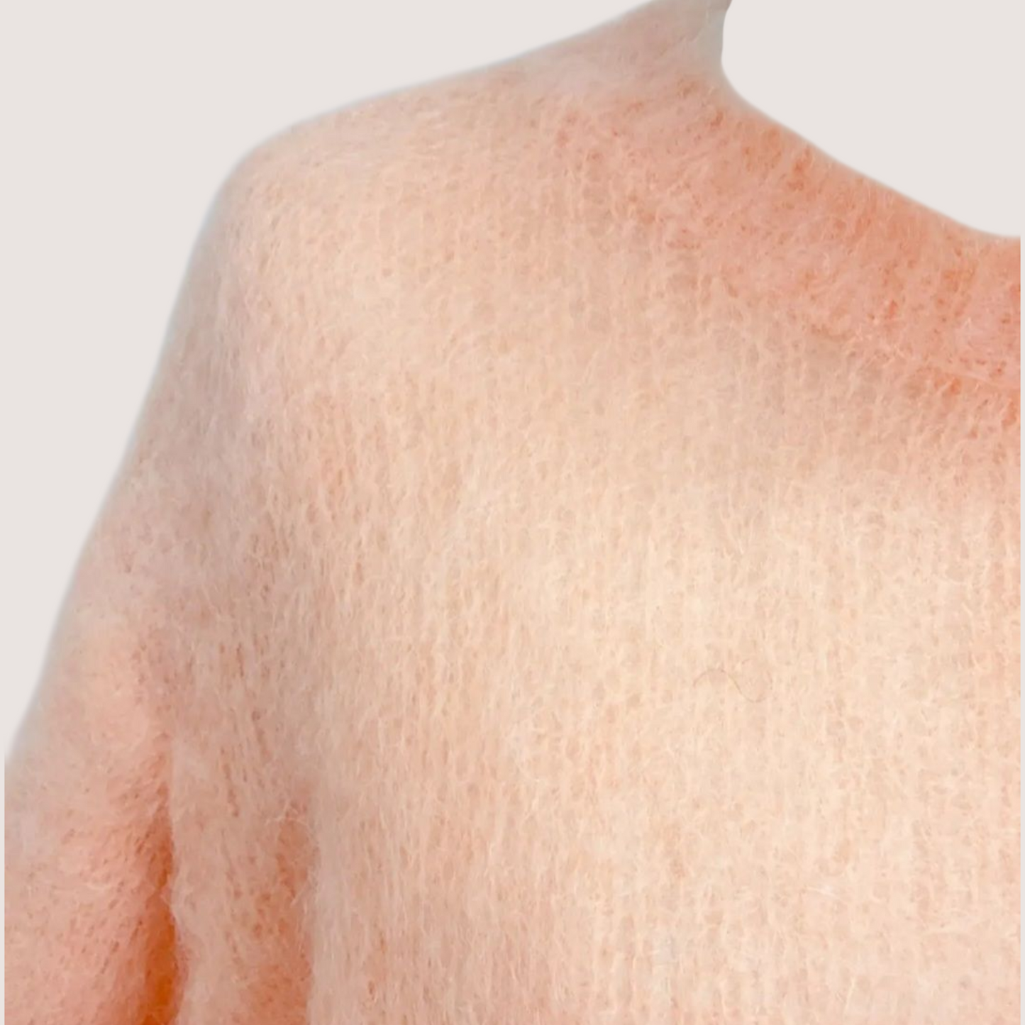 Kid Mohair neule, peach