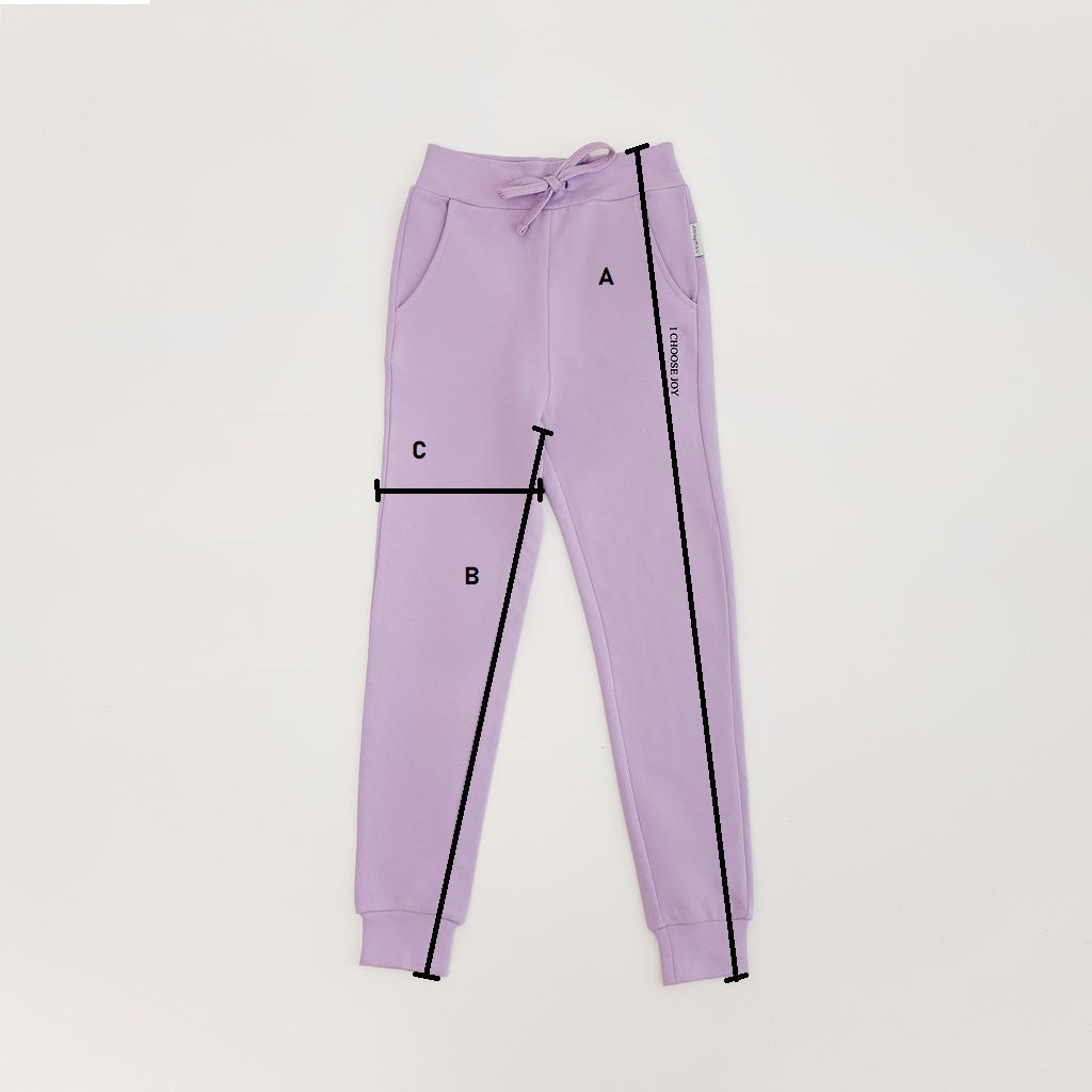 Organic cotton sweatpants, Lavendula