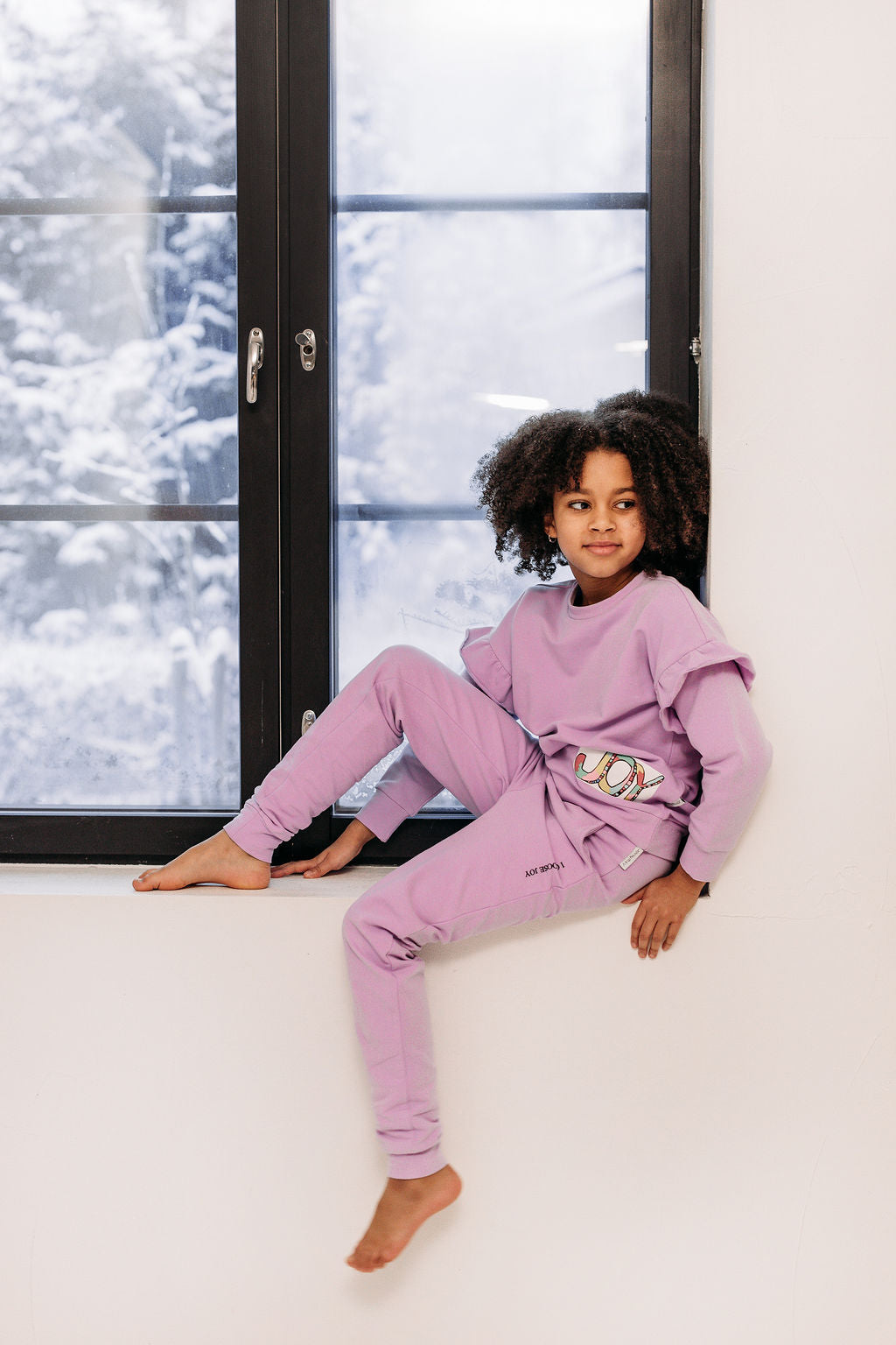 Organic cotton sweatpants, Lavendula